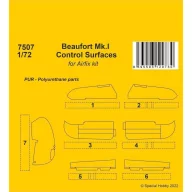   CMK Beaufort Mk.I Control Surfaces 1/72 / for Airfix kit 1:72 (129-7507)