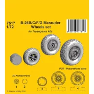   CMK B-26B/C/F/G Marauder Wheels set / for Haseg. and Edu kits 1:72 (129-7517)