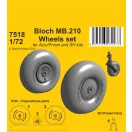 CMK Bloch MB.210 Mainwheels and Tailwheel w/Leg 1:72 (129-7518)