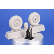   CMK Vickers Wellington Mainwheels and Tailwheel w/Leg for Special Hobby 1:72 (129-7524)