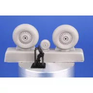   CMK Vickers Wellington Mainwheels and Tailwheel w/Leg for Special Hobby 1:72 (129-7524)