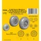CMK A-20 Havoc/Boston/ P-70 Nighthawk Wheels/ Hubs without Covers for Special Hobby 1:72 (129-7530)