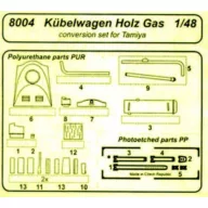 CMK Kübelwagen Holzgas für Tamiya Bausatz  (129-8004)