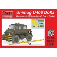   CMK Unimog U406 DoKa Military Airport Tug + Towbar 1:48 (129-8055)