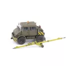 CMK Unimog U406 DoKa Military Airport Tug + Towbar 1:48 (129-8055)