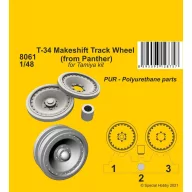   CMK T-34 Makeshift Track Wheel (from Panther) 1:48 (129-8061)