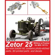   CMK Zetor 25 'Military w/Towbar for MiG 15/17s' 1/48 1:48 (129-8063)