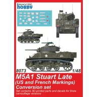   CMK M5A1 Stuart Late (US Army) Conversion set for Tamiya 1:48 (129-8073)