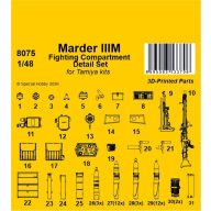   CMK Marder IIIM Fighting Compartment Detail Set for Tamiya 1:48 (129-8075)