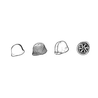 CMK US WWII Helmets (6pcs) 1:35 (129-B35083)
