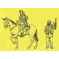   CMK US Military Policman Mounted and Iraqi Civilians  (129-F35198)