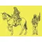 CMK US Military Policman Mounted and Iraqi Civilians  (129-F35198)