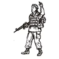  CMK US special Forces soldier with gun (1fig 1:35 (129-F35210)