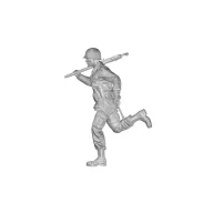   CMK US WW2 Soldier (101 Airborne) Running w.M2 Machine Gun over his Shoulder 1:35 (129-F35335)