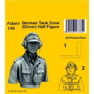 CMK German Tank Crew (Driver) Half Figure 1:35 (129-F35411)