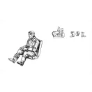 CMK Bf 109G German Pilot, seated (for Eduard kits) 1:48 (129-F48368)