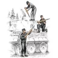 CMK Deutsche Panzerbesatzung für Tiger I  (129-F72157)