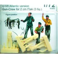   CMK Gun-Crew für 2cm Flak U-VII Atlantic - Version  (129-F72184)