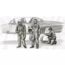 CMK Two Fouga Magister Pilots and a.Mechanic for Special Hobby kit (3 fig) 1:72 (129-F72306)