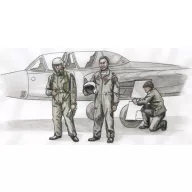   CMK Two Fouga Magister Pilots and a.Mechanic for Special Hobby kit (3 fig) 1:72 (129-F72306)