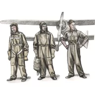 CMK Czechoslovak pre-WWII pilots, (3 fig) 1:72 (129-F72325)