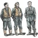 CMK Barracuda Crew Members-Standing (3 fig.) 1:72 (129-F72326)