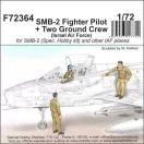 CMK SMB-2 Fighter Pilot + Two Ground Crew (Israel Air Force) 1:72 (129-F72364)