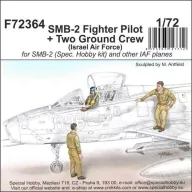   CMK SMB-2 Fighter Pilot + Two Ground Crew (Israel Air Force) 1:72 (129-F72364)