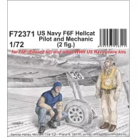CMK US Navy F6F Hellcat Pilot and Mechanic 1:72 (129-F72371)