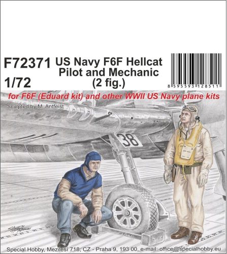 CMK US Navy F6F Hellcat Pilot and Mechanic 1:72 (129-F72371)
