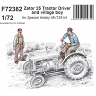   CMK Zetor 25 Tractor Driver and village boy 1/72 1:72 (129-F72382)