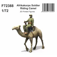   CMK Afrikakorps Soldier Riding Camel / 3D Printed 1:72 (129-F72388)