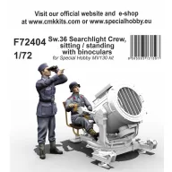   CMK Sw.36 Searchlight Crew, sitting / standing with binoculars 1:72 (129-F72404)
