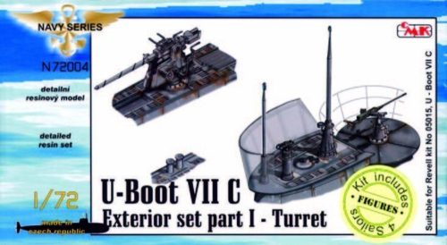 CMK U-Boot Typ VII C Außendetails I Turm für Revell-Bausatz 1:72 (129-N72004)