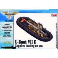   CMK U-Boot VII Supplies loading on sea (food, ammo boxes, boat, 1x torpedo) 1:72 (129-N72006)