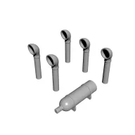   CMK PT-109 Boat Deck Set(Smoke Generator, Ventilation Funnels) 1:72 (129-N72036)