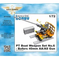   CMK PT Boat Weapon Set No.6 - Bofors 40mm AA/AS Gun 1:72 (129-N72044)