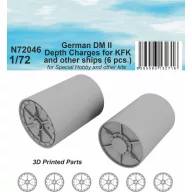   CMK German DM II Depth Charges (6 pcs.) for KFK and other ships for Special Navy kit 1:72 (129-N72046)