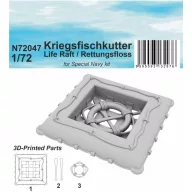   CMK Kriegsfischkutter Life Raft / Rettungsfloss 1:72 (129-N72047)
