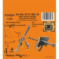   CMK Sd.Kfz 251C MG 34 with armor shiels and pivot mount 1:35 (129-P35024)