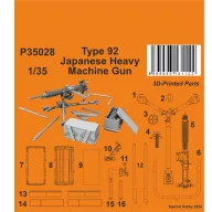 CMK Type 92 Japanese Heavy Machine Gun 1:35 (129-P35028)