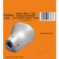   CMK Hetzer Mid + Late ‘Saukopf’ Mantlet Correction (Short Type) for Takom 1:35 (129-P35044)
