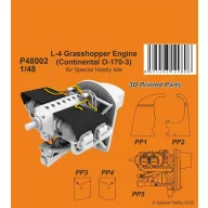   CMK L-4 Grasshopper Engine (Continental O-170-3) 1:48 (129-P48002)