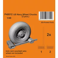 CMK US Navy Wheel Chocks 1:48 (129-P48012)