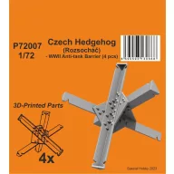   CMK Czech Hedgehog (Rozsochá?) - WWII Anti-tank Barrier (6 pcs) 1:72 (129-P72007)