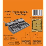   CMK Typhoon Mk.I Gun Bays Correction Set / for Airfix kit 1:72 (129-P72015)