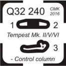 CMK Tempest Mk.II/V/VI-Control column 1:32 (129-Q32240)