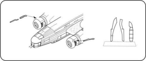 CMK Wellington Mk. Ic exhaust stubs für Trumpeter Bausatz  (129-Q48069)