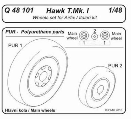 CMK Hawk T.Mk.I Wheels 1:48 (129-Q48101)