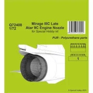   CMK Mirage IIIC Late - Atar 9C Engine Nozzle 1/72 1:72 (129-Q72408)